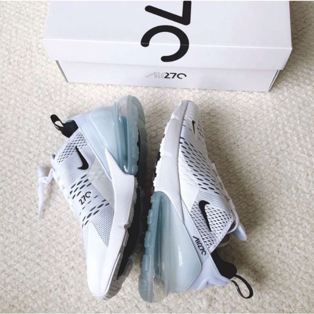 Womens Nike Air Max 270. White/black & white. Size 9.5.